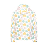 colorful onions white background Kids' Boys' Girls' Padded Hooded Jacket