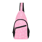 Sweet candy pink background All Over Print Chest Bag
