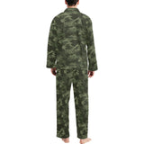 Digital Green camouflage pattern Men's Long Pajama Set