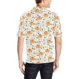 Lion Pattern Print Design 04 Men's All Over Print Polo Shirt