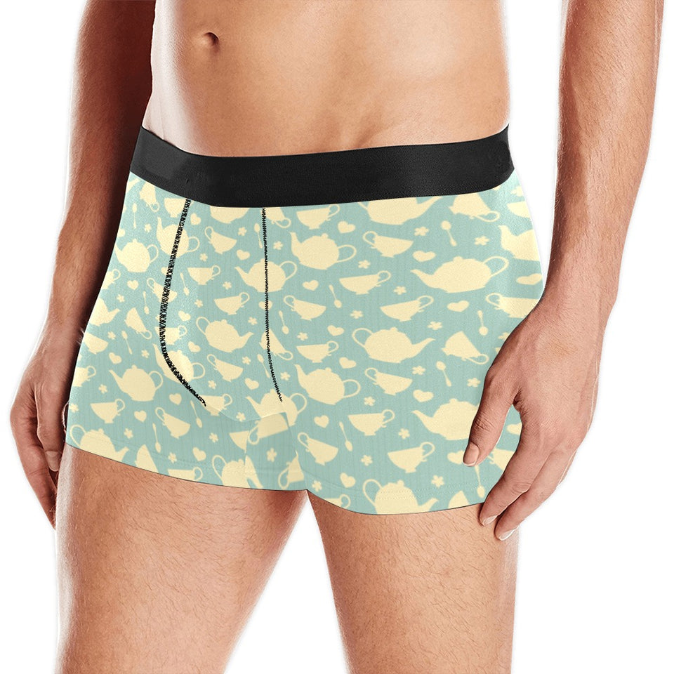 Tea pots Pattern Print Design 02 Men's All Over Print Boxer Briefs Men's Underwear
