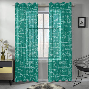 Math Pattern Print Design 01 Gauze Curtain