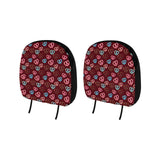 Pretzels Pattern Print Design 05 Car Headrest Cover