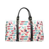 Red Blue guitar pattern Travel Bag