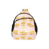 Cute shiba inu dog pattern All Over Print Chest Bag