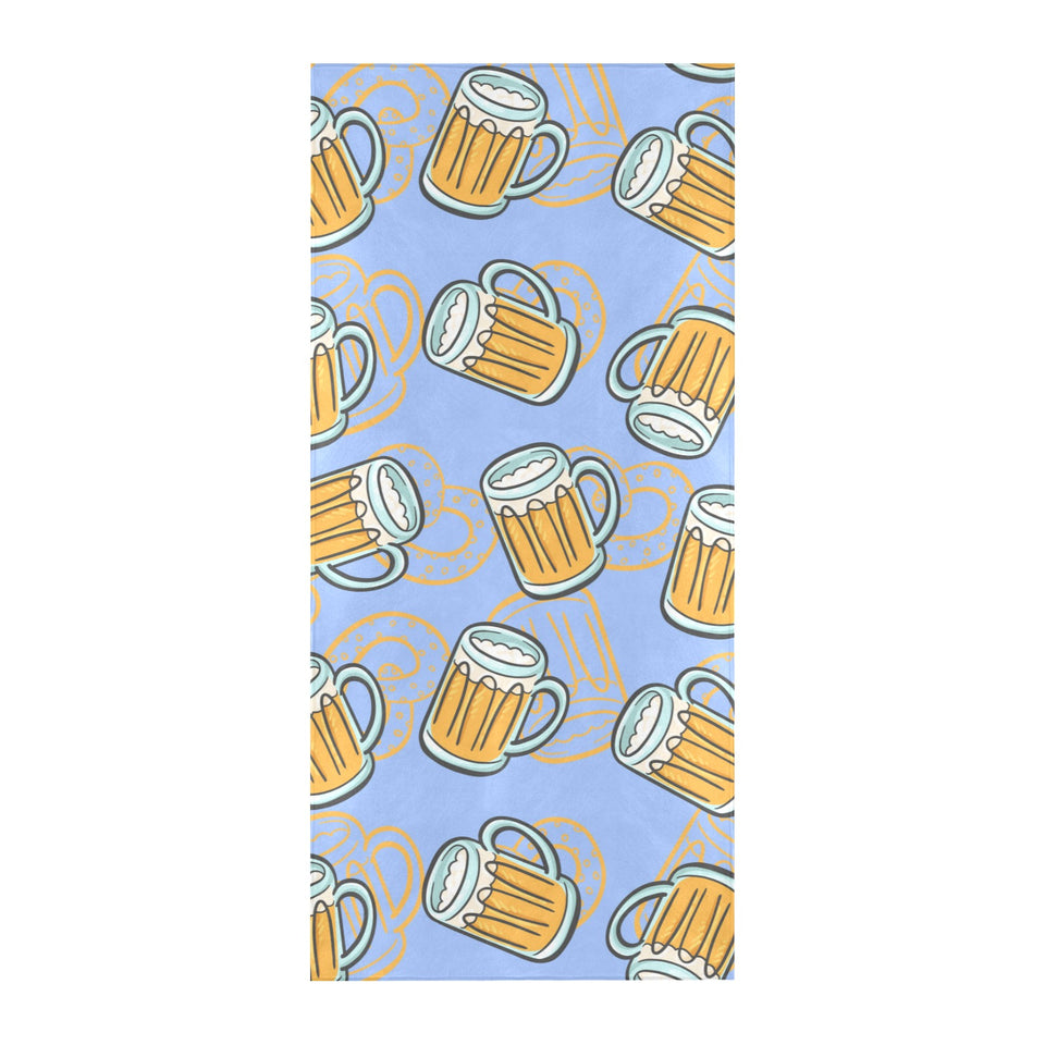 Beer pattern Beach Towel