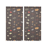 Coffee bean leave pattern Gauze Curtain