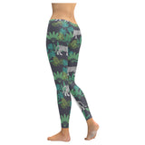 white bengal tigers tropical plant Women's Legging Fulfilled In US
