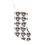 Cute ninja design pattern Christmas Stocking
