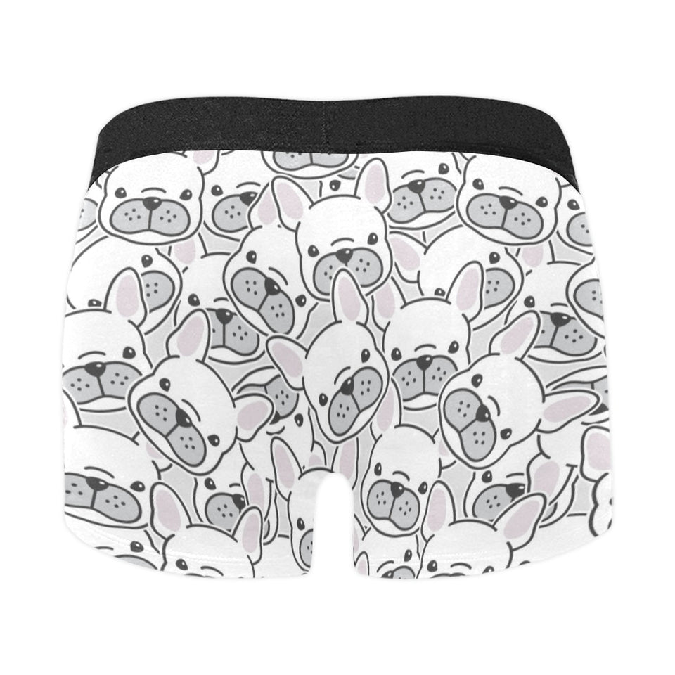 Cute french bulldog head pattern Men's All Over Print Boxer Briefs Men's Underwear