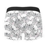 Cute french bulldog head pattern Men's All Over Print Boxer Briefs Men's Underwear