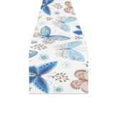 blue butterfly pattern Table Runner