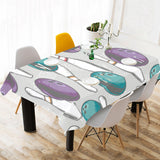 Bowling ball and pin gray background Tablecloth
