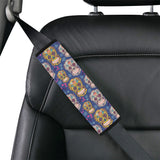 Sugar skull flower pattern Car Seat Belt Cover