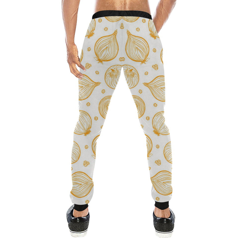 hand drawn onion pattern Unisex Casual Sweatpants