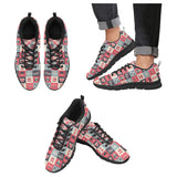 British Pattern Print Design 05 Men's Breathable Sneakers ( Model 055)