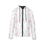 Cute poodle dog star pattern Women's Padded Hooded Jacket