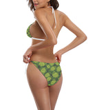 Hop pattern Hop cone background Sexy Bikinis Two-Piece Swimsuits
