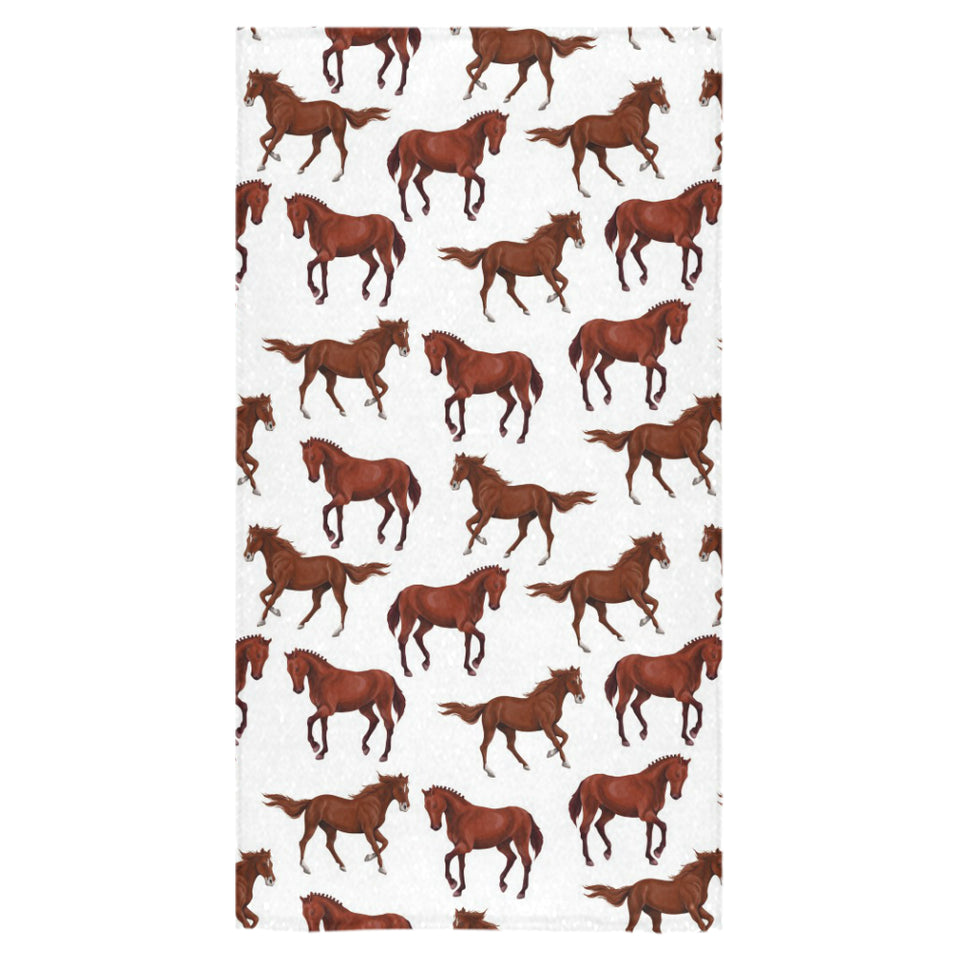 Horses running pattern background Bath Towel