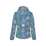 Darts Pattern Print Design 02 Women's Padded Hooded Jacket