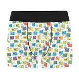 Chemistry Periodic Table Pattern Print Design 05 Men's All Over Print Boxer Briefs Men's Underwear