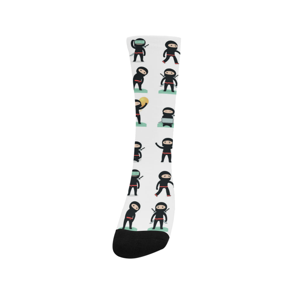 Cute ninja katana sword pattern Crew Socks