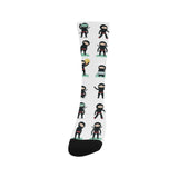 Cute ninja katana sword pattern Crew Socks