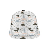 Polar bears star poka dot pattern All Over Print Snapback Cap