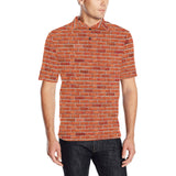 Brick Printed Pattern Print Design 03 Men's All Over Print Polo Shirt