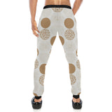 Gold Texture mushroom pattern Unisex Casual Sweatpants