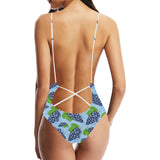 Watercolor grape pattern Women's One-Piece Swimsuit