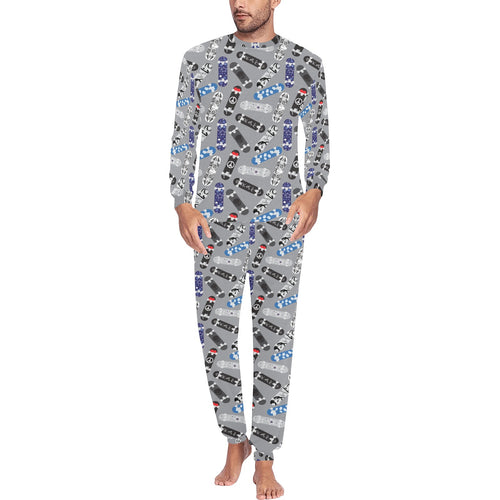 Skate Board Pattern Print Design 03 Men's All Over Print Pajama