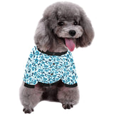 Hibiscus Pattern Print Design 04 All Over Print Pet Dog Round Neck Fuzzy Shirt