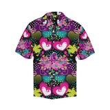 heart dot wave star creative design pattern Men's All Over Print Hawaiian Shirt