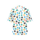 Math Pattern Print Design 05 Women's All Over Print Hawaiian Shirt