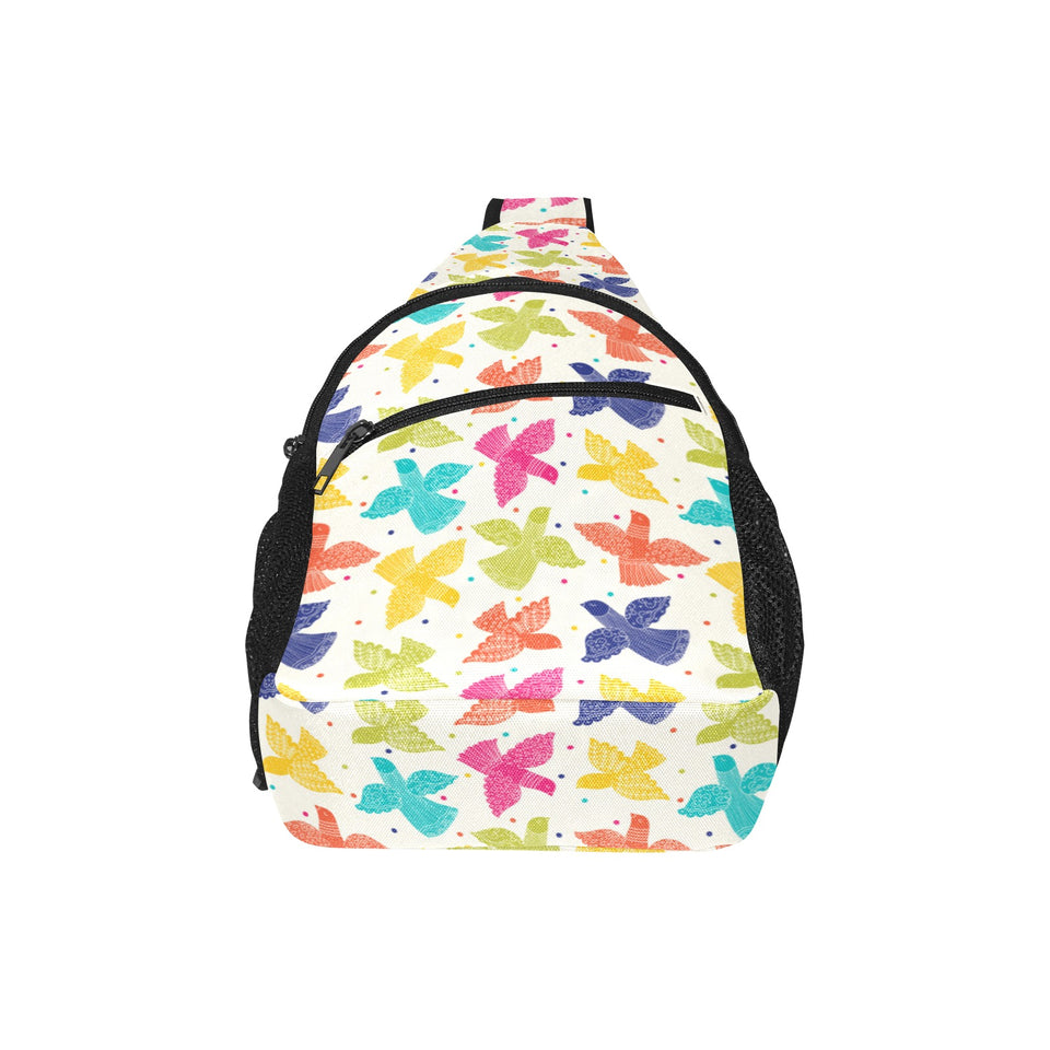 Pigeon Pattern Print Design 01 All Over Print Chest Bag