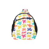 Pigeon Pattern Print Design 01 All Over Print Chest Bag