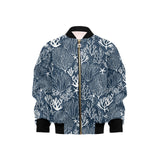 Coral Reef Pattern Print Design 05 Kids' Boys' Girls' Bomber Jacket