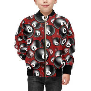 Billiard Ball Pattern Print Design 05 Kids' Boys' Girls' Bomber Jacket