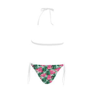 Watermelons tropical palm leaves pattern Sexy Bikinis Two-Piece Swimsuits