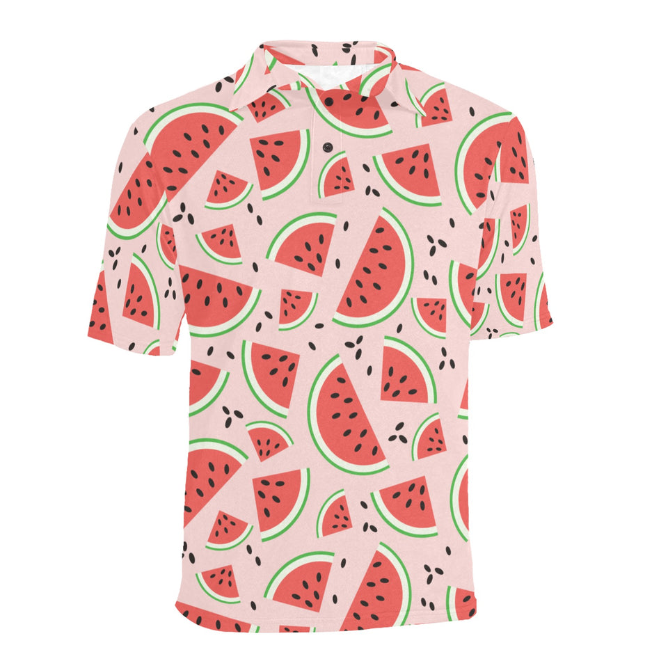 Watermelon pattern Men's All Over Print Polo Shirt