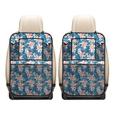 Hibiscus Pattern Print Design 02 Car Seat Back Organizer