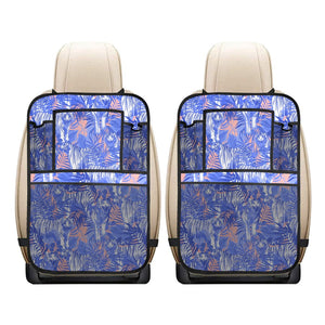 white bengal tigers pattern Car Seat Back Organizer