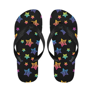 Colorful star pattern Unisex Flip Flops