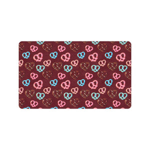 Pretzels Pattern Print Design 05 Doormat