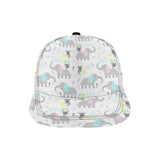 Cute elephant mouse pattern All Over Print Snapback Cap