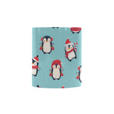 Cute penguin christmas  design pattern Morphing Mug Heat Changing Mug