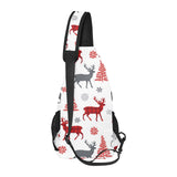 Deer tree snowflakes chrismas pattern All Over Print Chest Bag