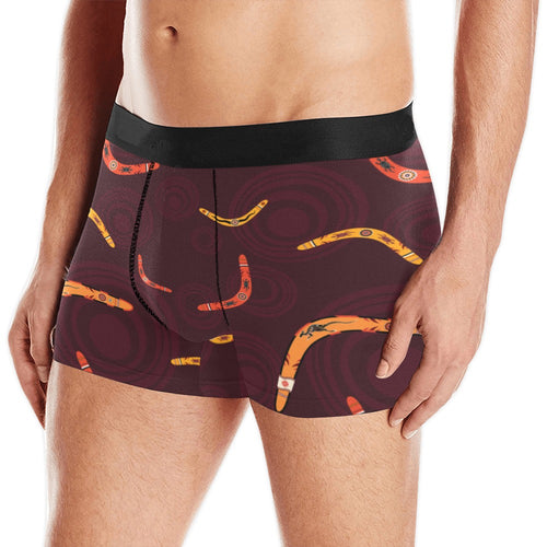 Boomerang Australian aboriginal ornament circle bl Men's All Over Print Boxer Briefs Men's Underwear