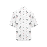 Penguin pattern Women's All Over Print Hawaiian Shirt